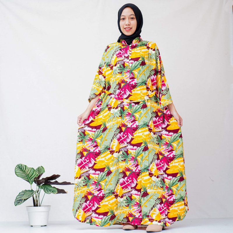 -Manggolo- Gamis Luna Maya: tropical