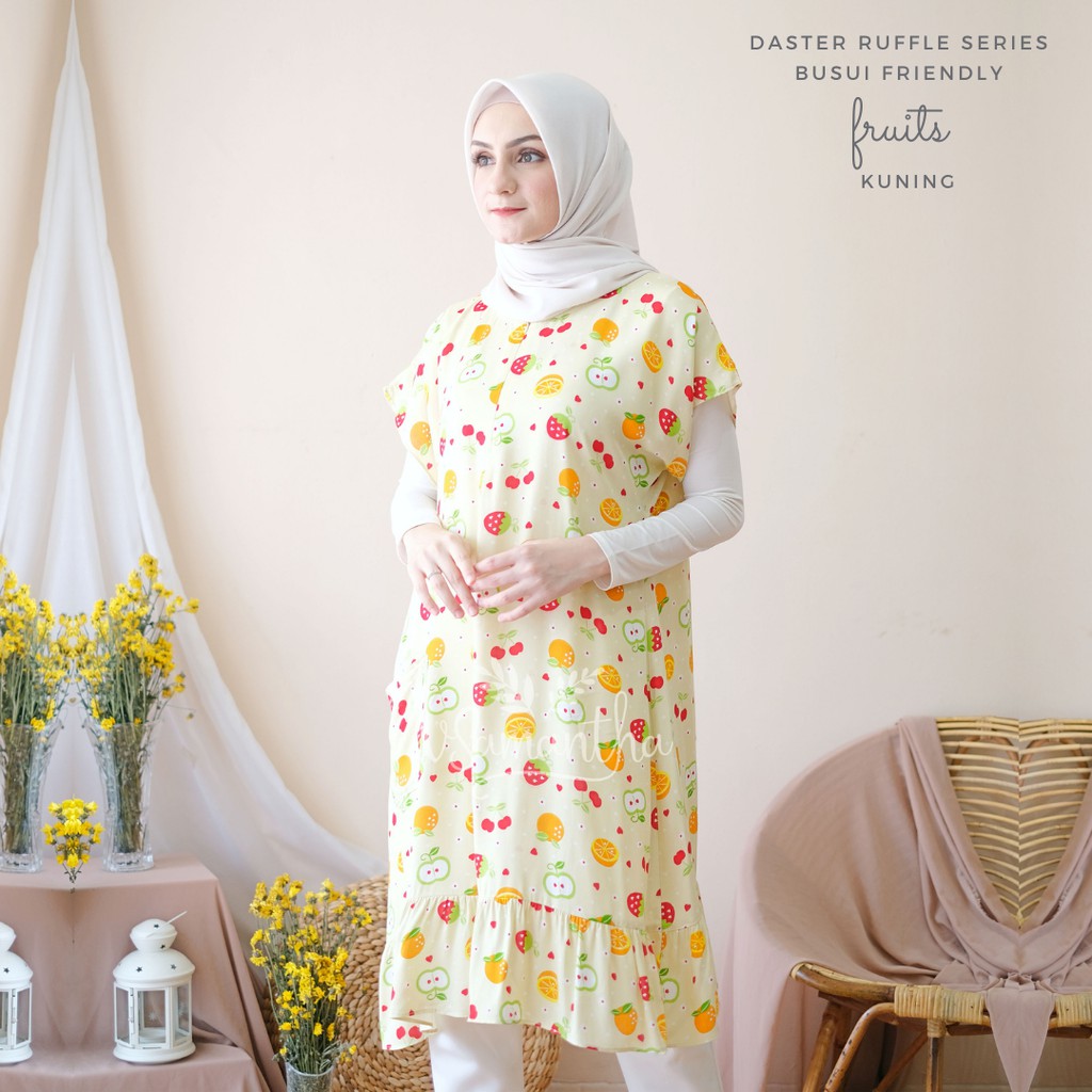 vSamantha - Daster Viral Ruffle Rayon Busui Motif II