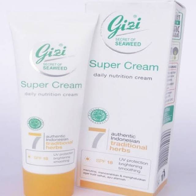 Gizi Super Cream Daily Nutrition Cream UV Protection With SPF 18