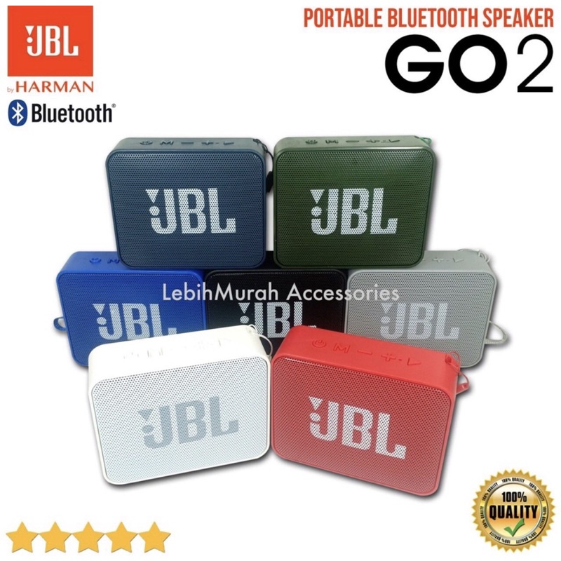 Jual speaker bluetooth jbl go2// speaker bluetooth wireless support mmc