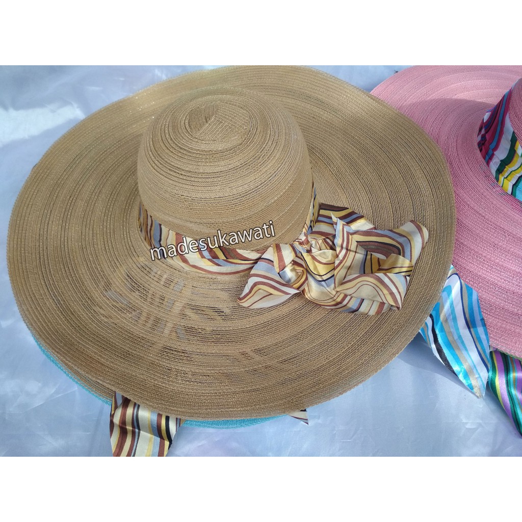 topi santai pantai cewek bali adem diameter 50cm