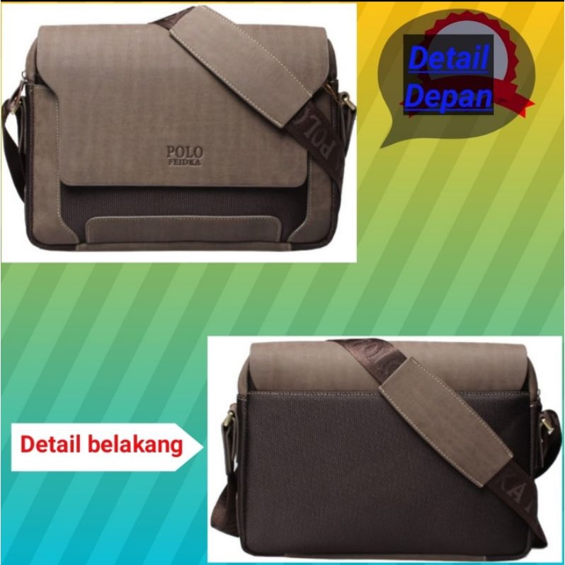 Tas selempang pria - tas selempang kulit distro murah - tas kulit pria tas selempang warna coklat