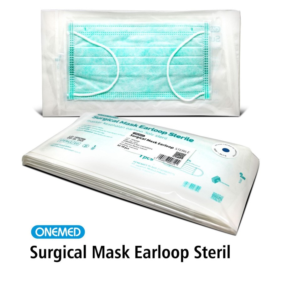 Onemed Masker Bedah Steril Pack Isi 10pcs OJ