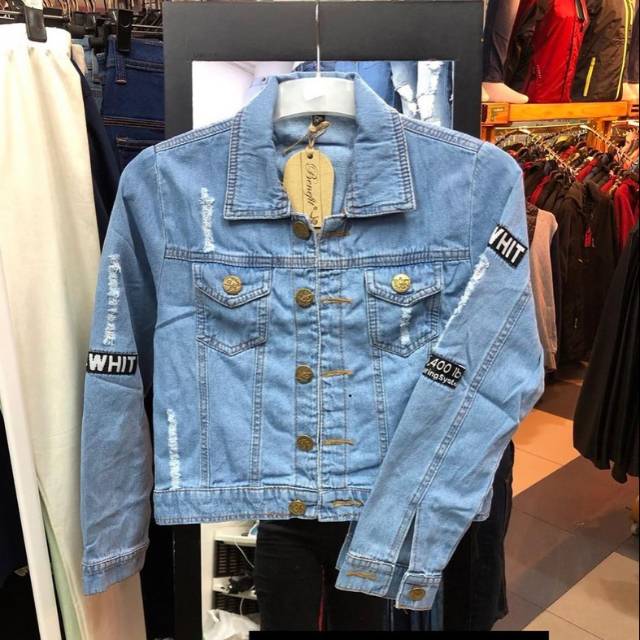  Jaket  Levis  Wanita Biru Pudar Bioblizt Biru Dongker Coklat  