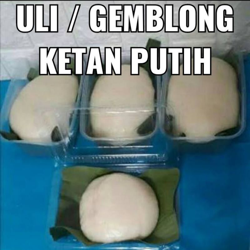 

ULI KETAN PUTIH/gemblong 1 kg