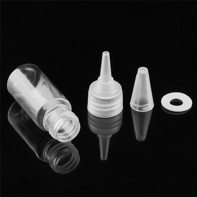 [20-120ml Transparent Pointed Mouth Squeeze Bottle] [Travel Portable Dispensing Bottle] [Suitable for Hand Sanitizer &amp; Watercolor Paint &amp; Alcohol] [Refillable Liquid Squeeze Container]