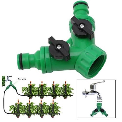 Two Way Garden Hose Splitter 4&quot;