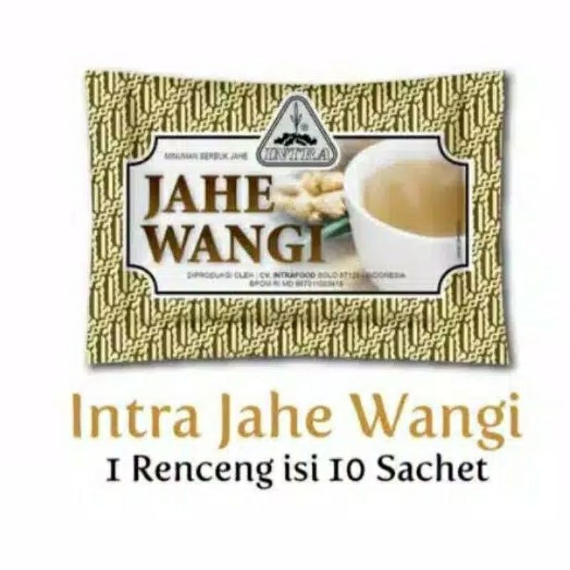 

INTRA JAHE WANGI MINUMAN SERBUK JAHE 1 RENCENG ISI 10 SACHET