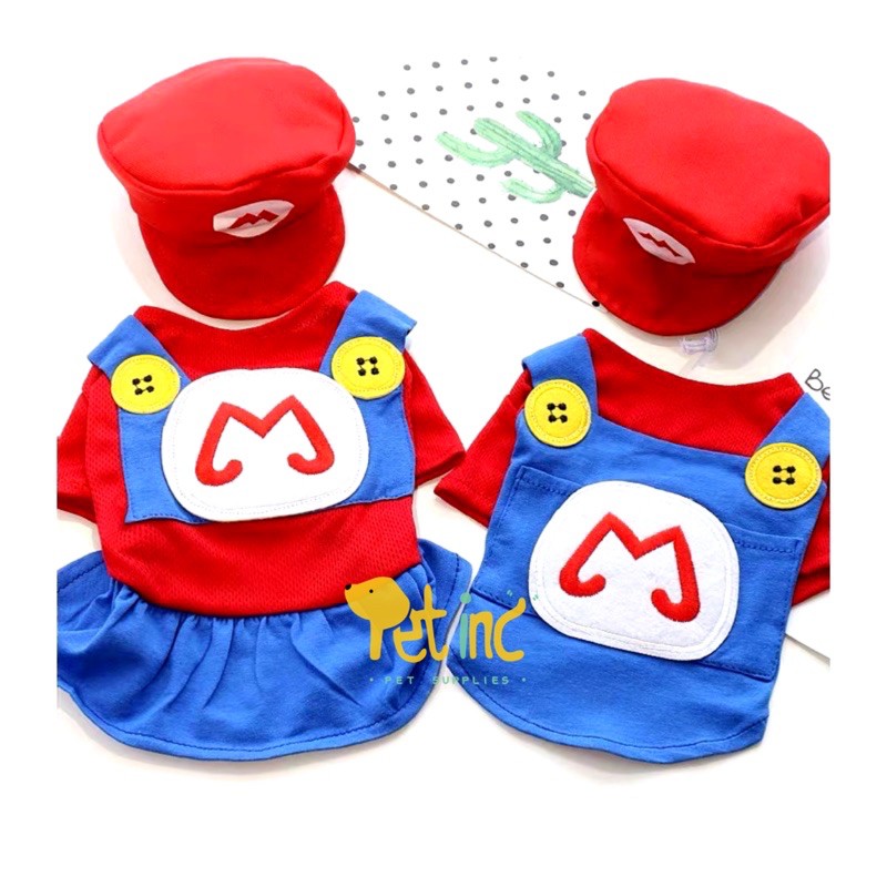 Mario bross set with hat girl and boy