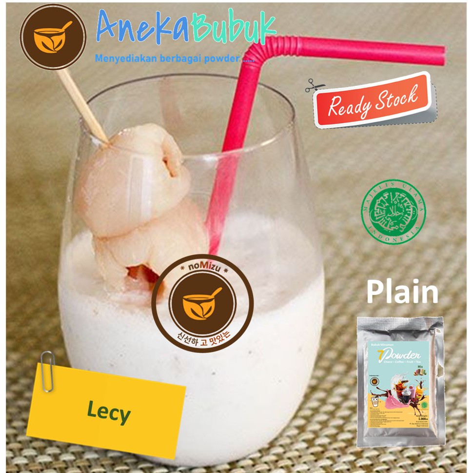 

BUBUK MINUMAN PLAIN LECI 1KG - SERBUK MINUMAN ES BOBA RASA BUAH LECY - LYCHEE POWDER DRINK