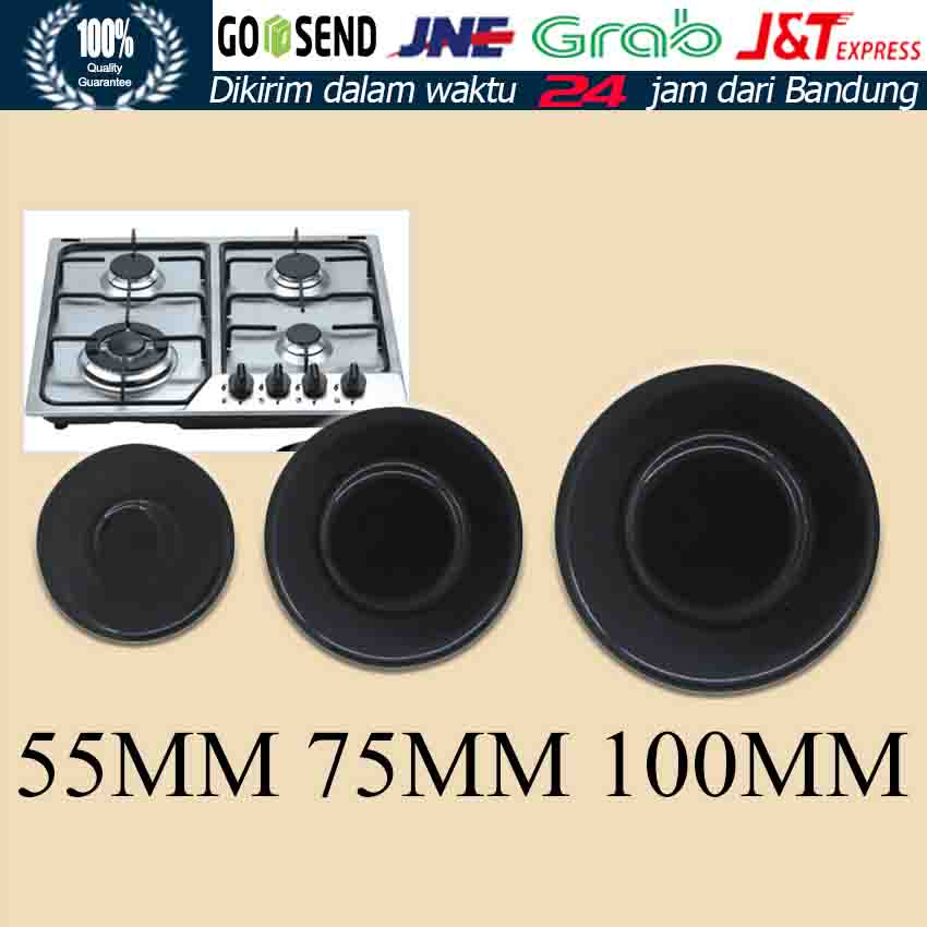 55MM / 75MM / 100MM Burner Cap Kompor Tanam / Freestanding Delizia SABAF
