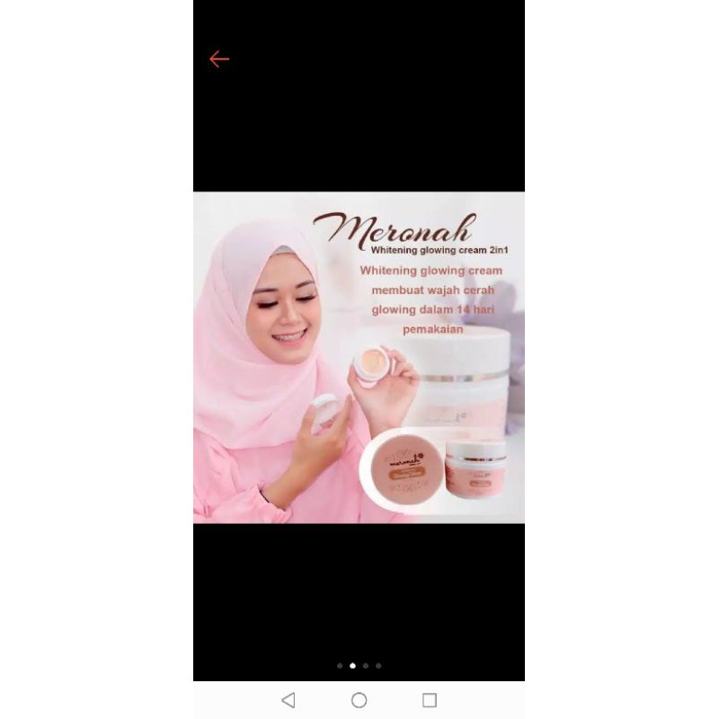 meronah Glowing cream paket 5pcs