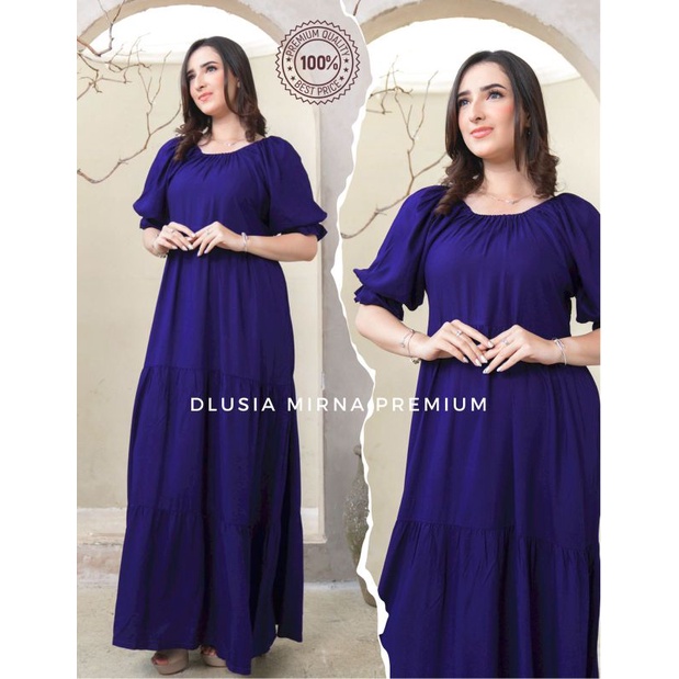 Daster Arab DLUSIA MIRNA Dress Premium Rayon Twill Ori