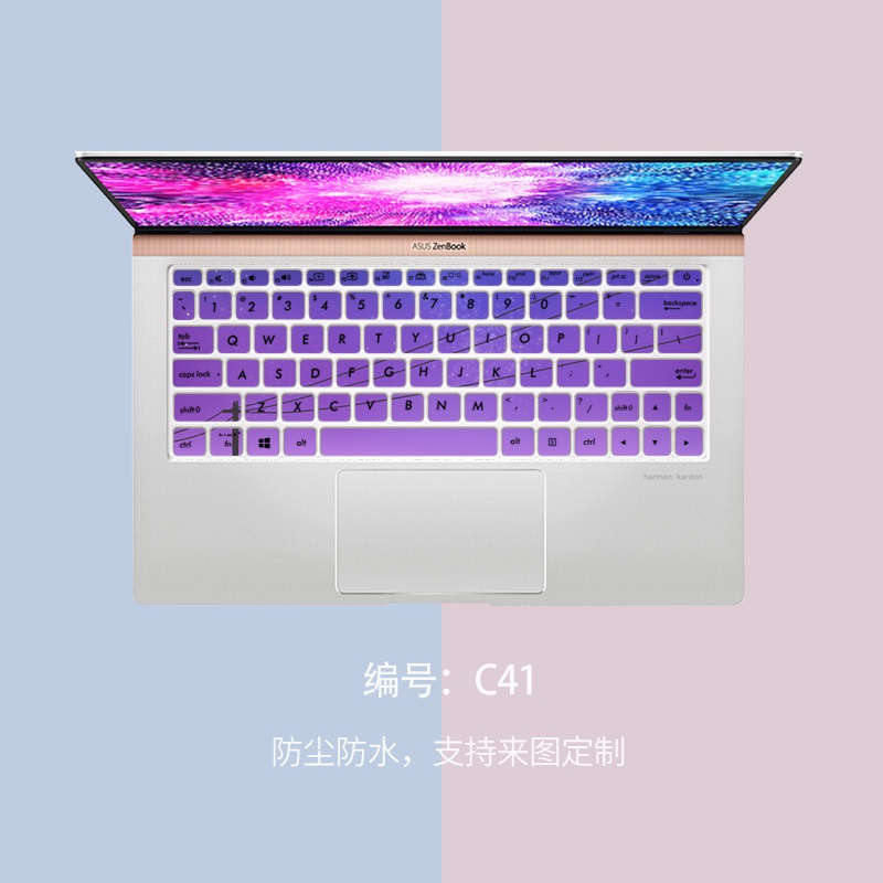 Film Pelindung Keyboard Motif Kartun Bunga Untuk ASUS Inspiron U2 U3300 Deluxe13 &quot;U3300 ZenBook 13 (UX333)