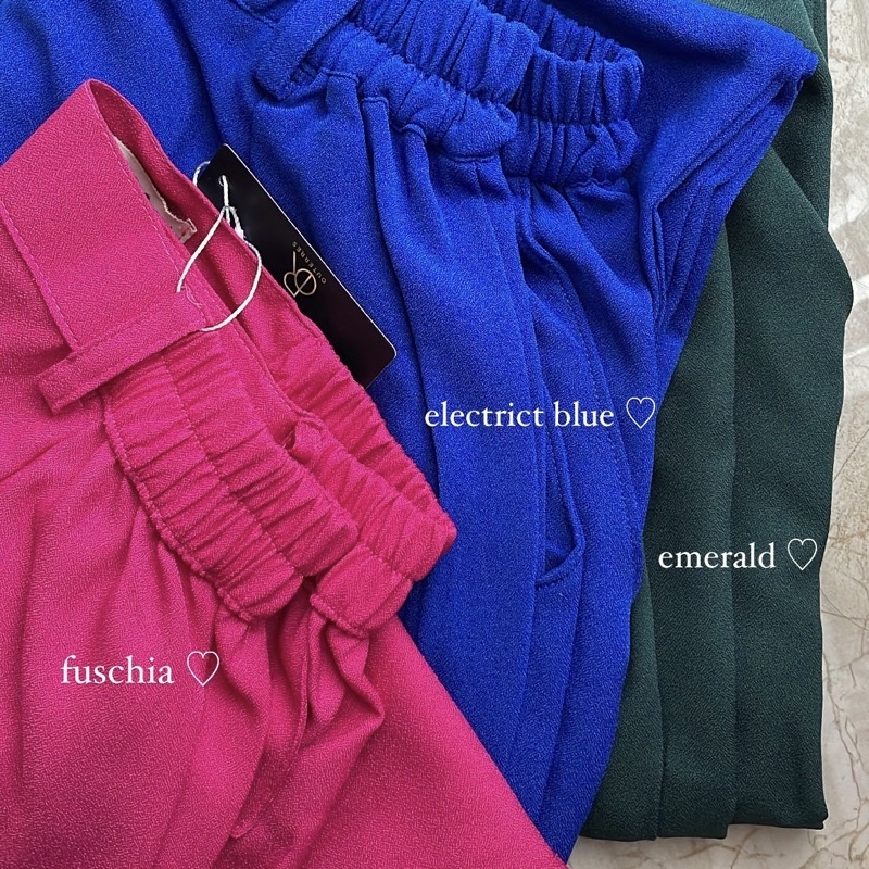 Outerres - CLOVER WIDE PANTS (HIGHWAIST PANTS) | Celana Bahan Highwaist