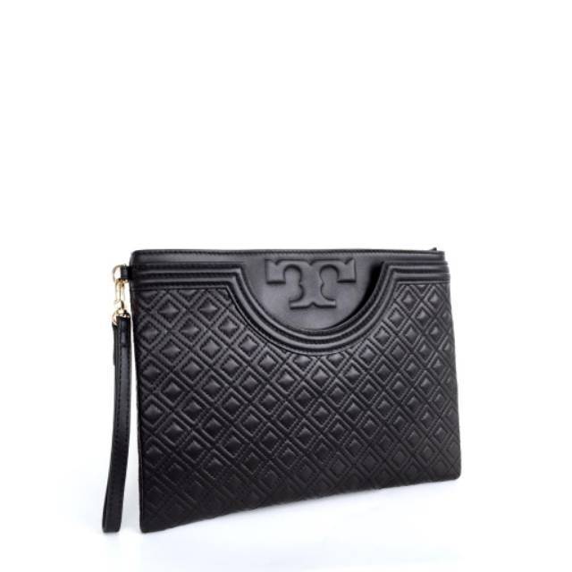 tory burch clutch black