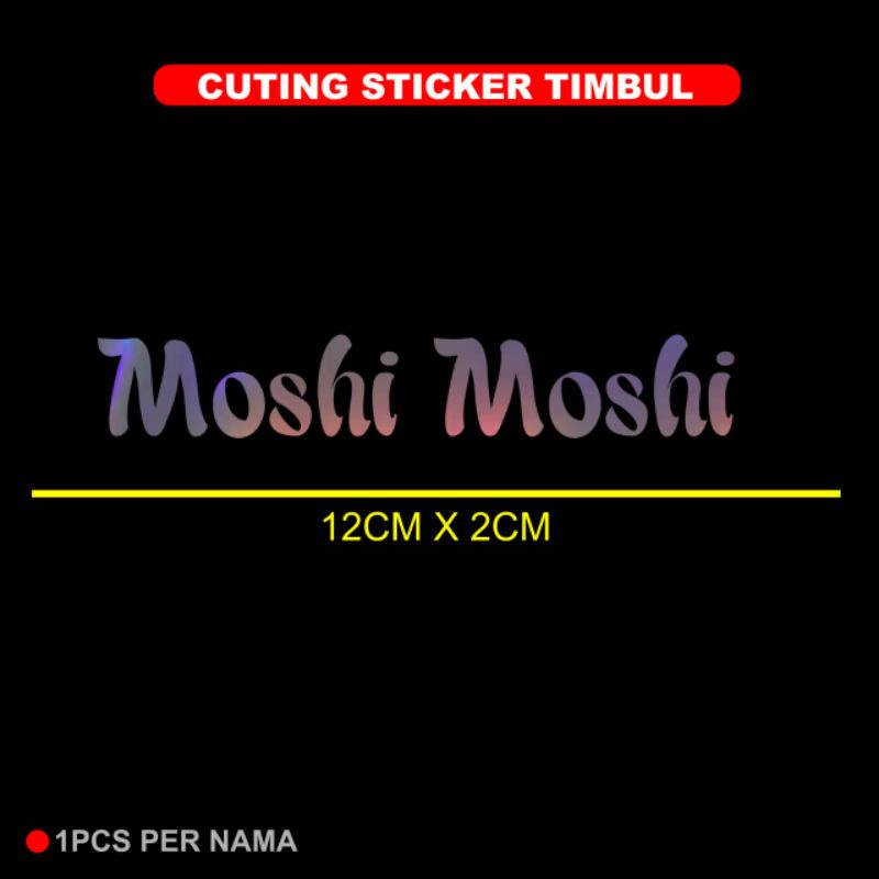 Sticker cuting nama kata kata hologram stiker motor nama variasi anime