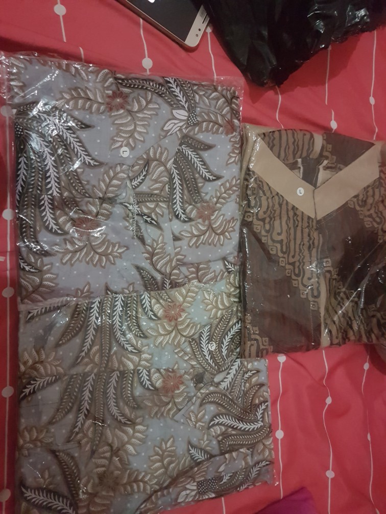 Tey-17 Batik Wanita Asj Sa Hrb026 Kenongo Kemeja Tosca Pendek