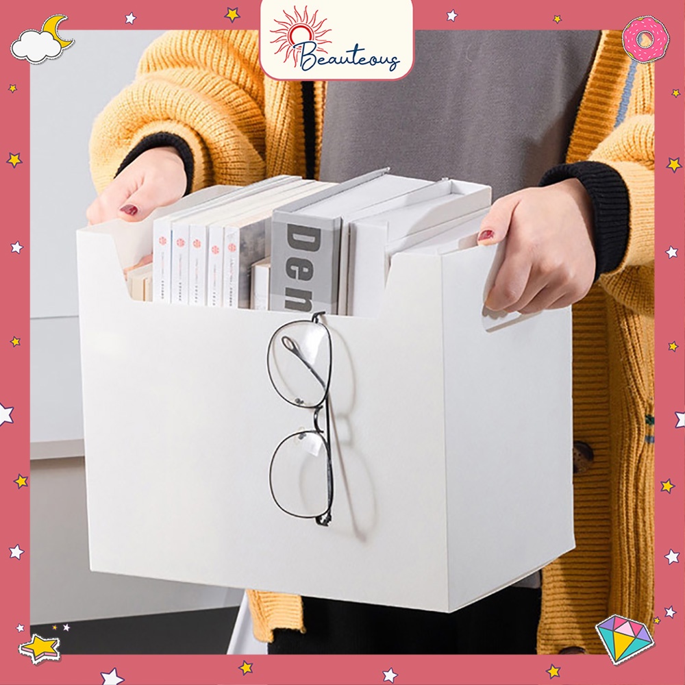 Box Lipat Kotak Foldable Desktop Serbaguna Anti Air Tempat Kosmetik Skincare Buku File