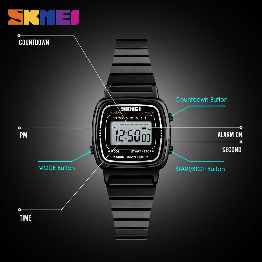 SKMEI Jam Tangan Digital Wanita - 1252 [Hitam]