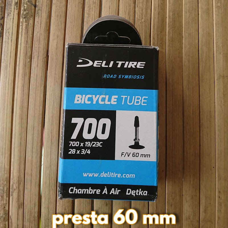 Ban Dalam Sepeda Balap Fixie Deli Tire 700x19/23C FV60