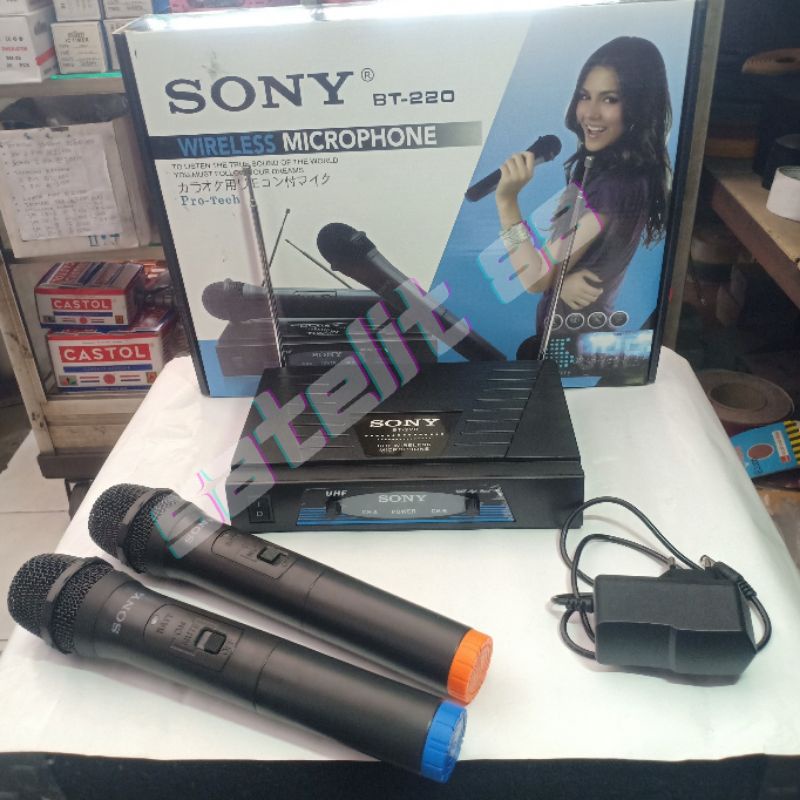 MIC MICROPHONE SONY BT-220 WIRELESS TANPA KABEL