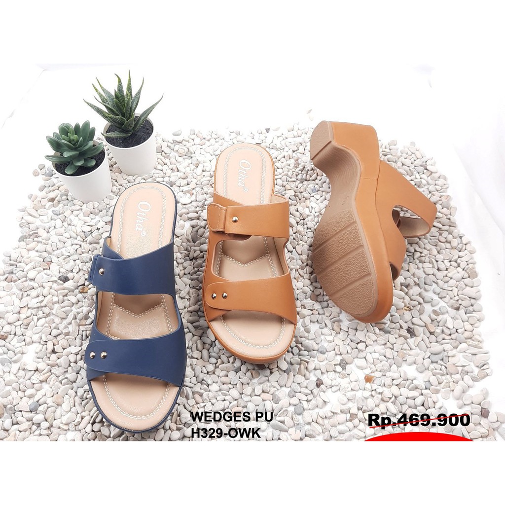 OTHA/H-329 0WK/SEPATU WANITA/SANDAL WANITA/SANDAL WEDGES WANITA