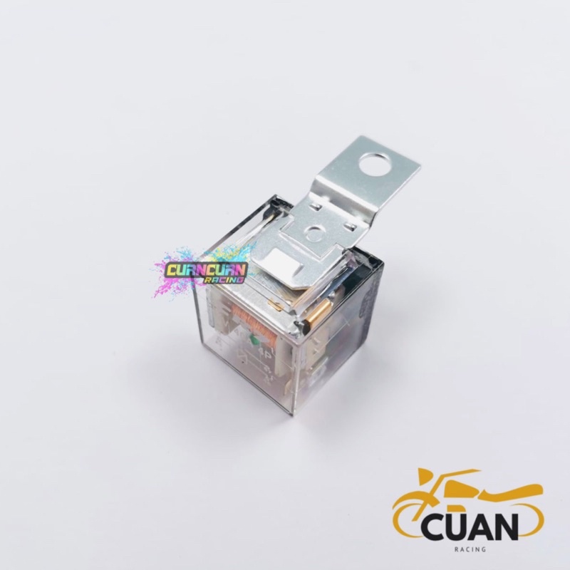Relay Klakson CR7 Relay Alarm Kaki 4 Transparan 12V 40A Untuk Mobil Motor