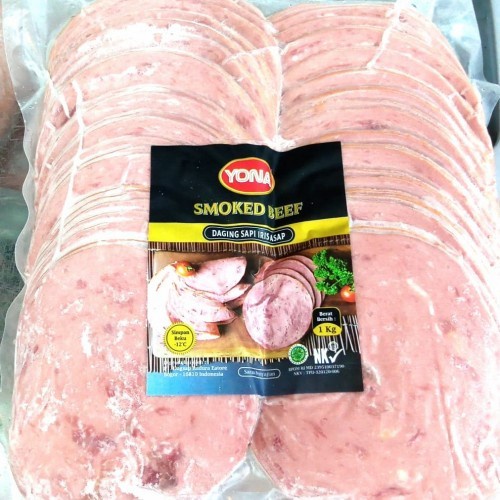 

Daging Asap - Yona Smoked Beef Daging Sapi Iris Asap 1Kg 100% Halal