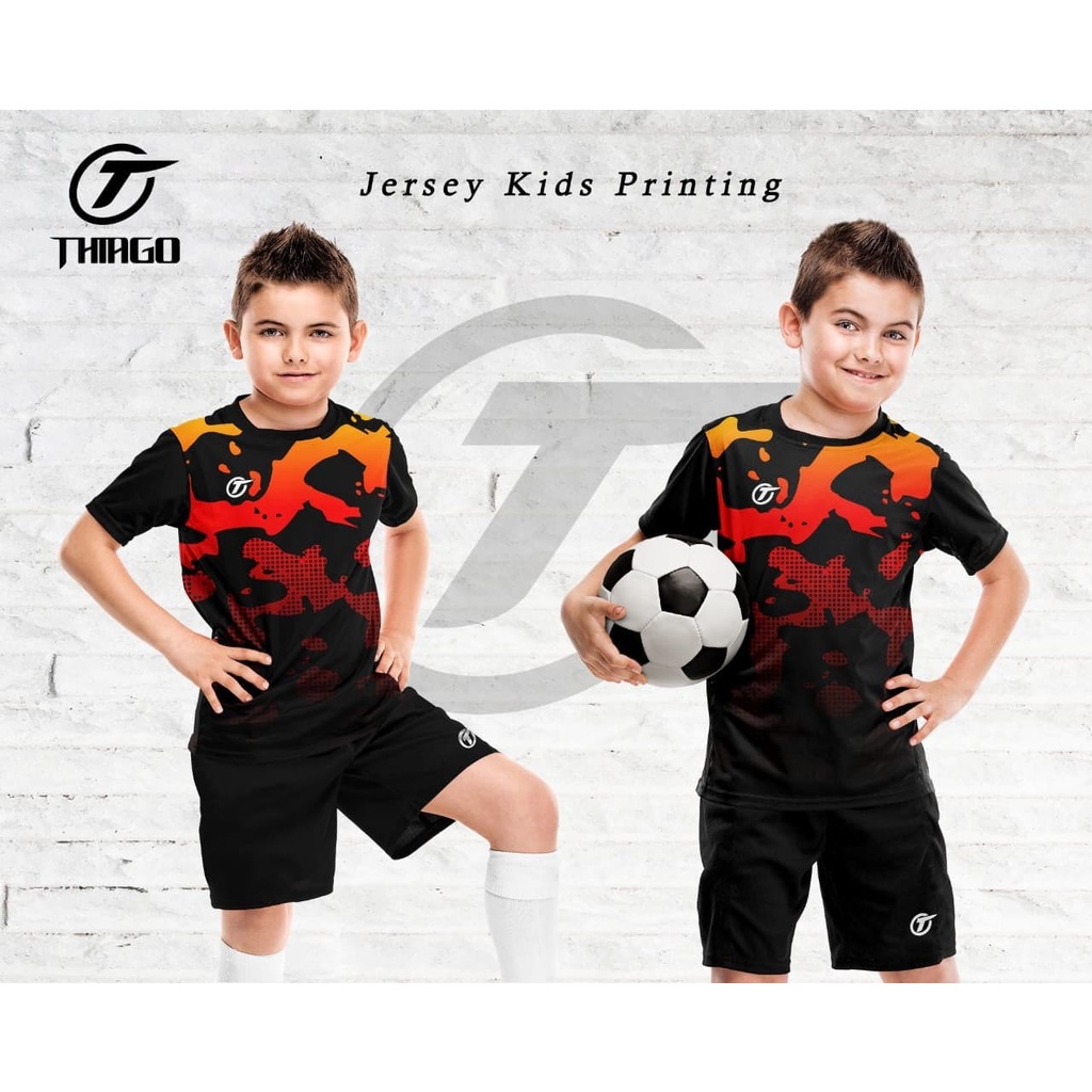 JERSEY FUTSAL ANAK PAKE NAMA DAN NOMOR/KAOS BOLA ANAK TANGGUNG PAKE NAMA/JERSEY BOLA ANAK UKURAN M L XL