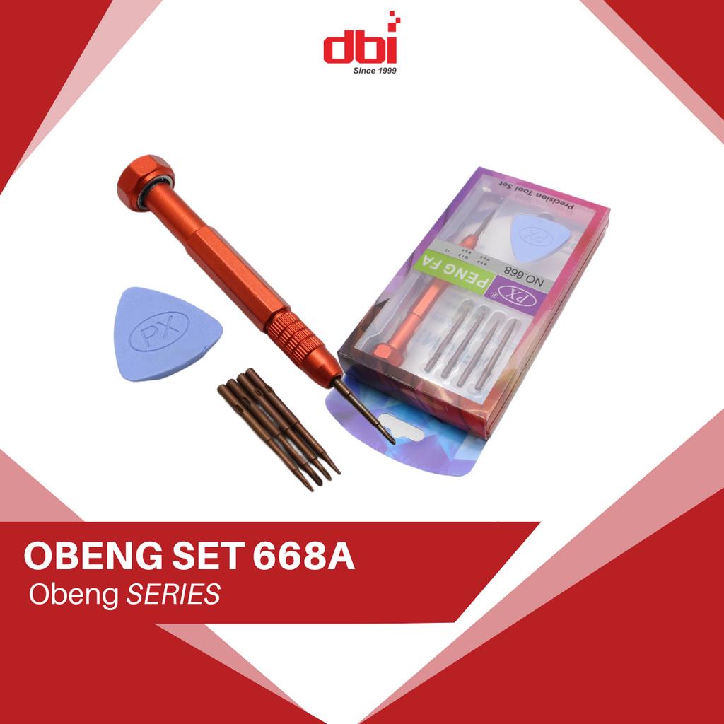 Obeng Set Premium Magnetik Magnet CELLKIT 668 5in1 Plus 1,5 2.0 Y0,6 T2 T5 Star 0,8 Android iPhone