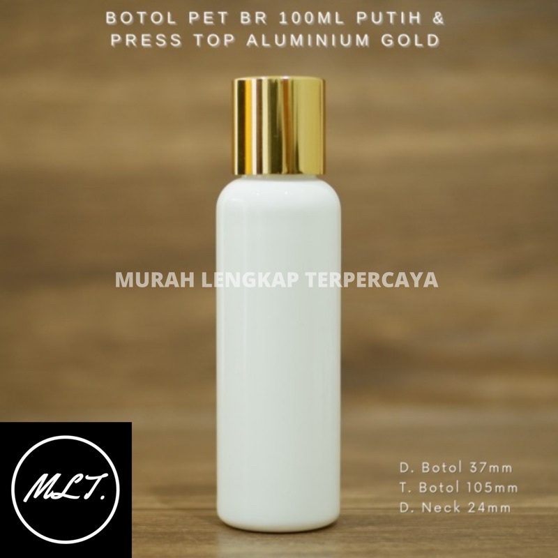 BOTOL PRESSTOP 100ML PUTIH PRESSTOP GOLD