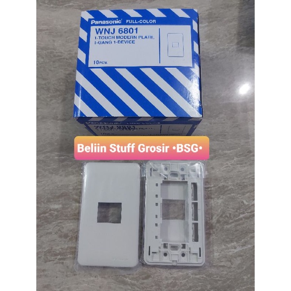 Plat Panasonic 1/ 2/ 3 lubang WNJ 6801/ 6802/ 6803 (MODEL LAMA)/ Frame Panasonic