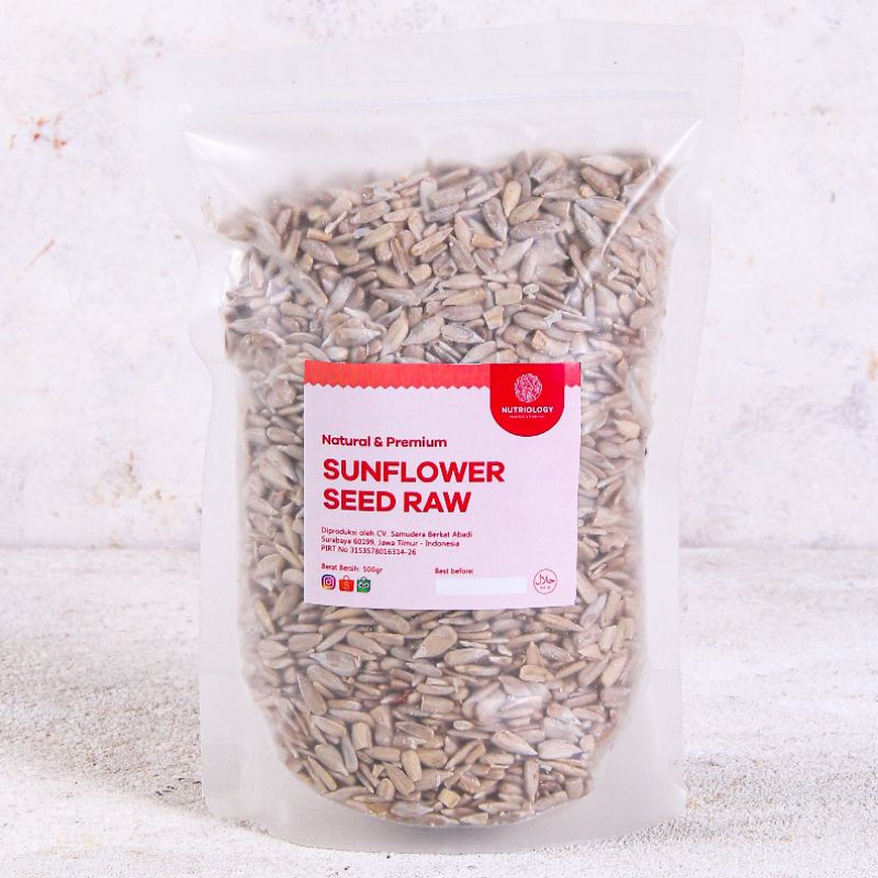 Sunflower Seed Raw kuaci Biji bunga Matahari Mentah 500 gr Natural Premium Alami