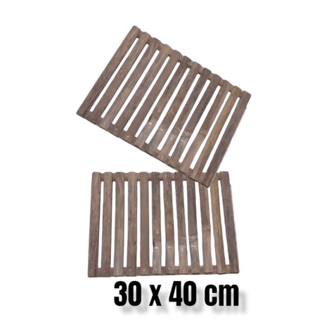 Alas Kandang Kucing Kelinci Anjing Bahan Bambu Footrest Bambu Alas Kandang hewan