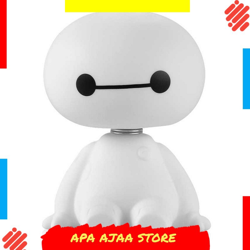 Terbaru ! Baymax Shaking Head Ornament Aksesoris Mobil - 0805B