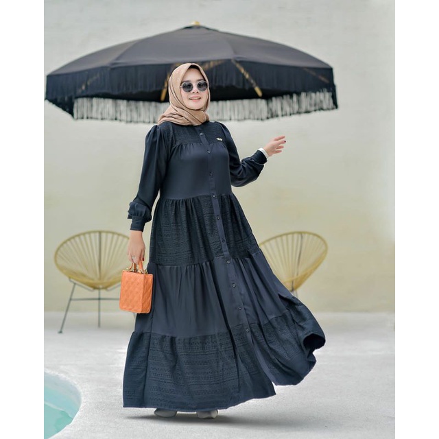 NAMIRA DRESS BLACK ORIGINAL BALQIS BY FITRI