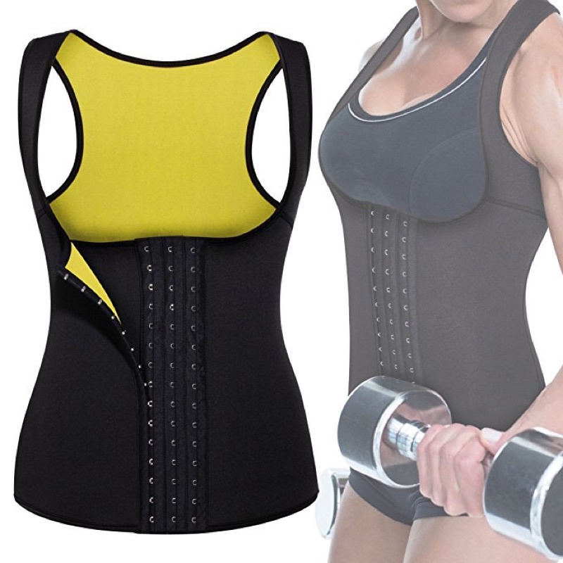 YN-113 sauna sweat neoprene vest+tightness / rompi sauna hot shaper / pembakar lemak badan