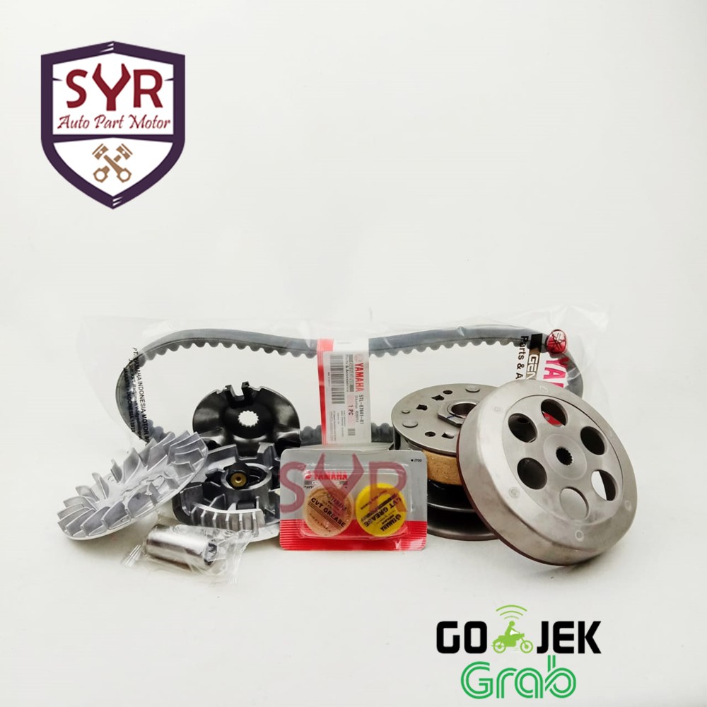 PAKET CVT MIO SPORTY/ SMILE NEW/ FINO/ NOUVO KARBU KARBURATOR 5TL VBELT ROLLER