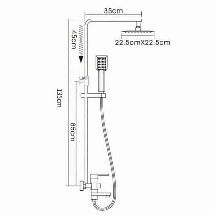 Jual Shower Tiang Shower Tiang Column Subron Shower Column Stainless Chrome Tiang Shower