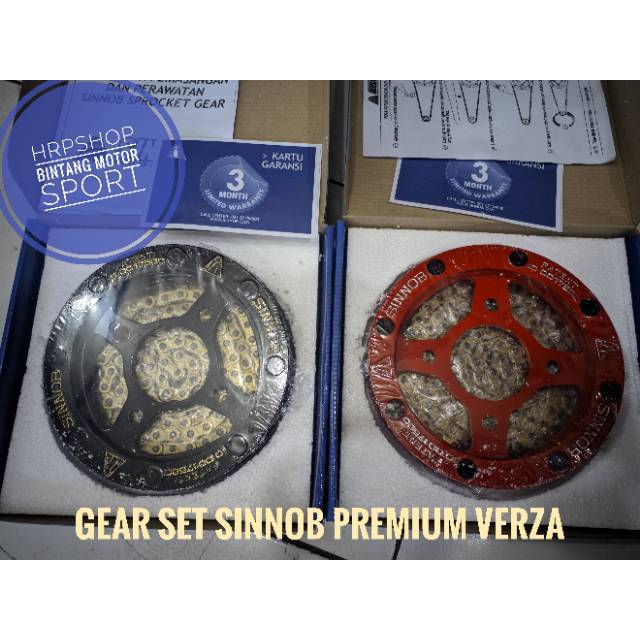 Gear set sinnob premium verza gir set sinob premium verza rantai gold emas