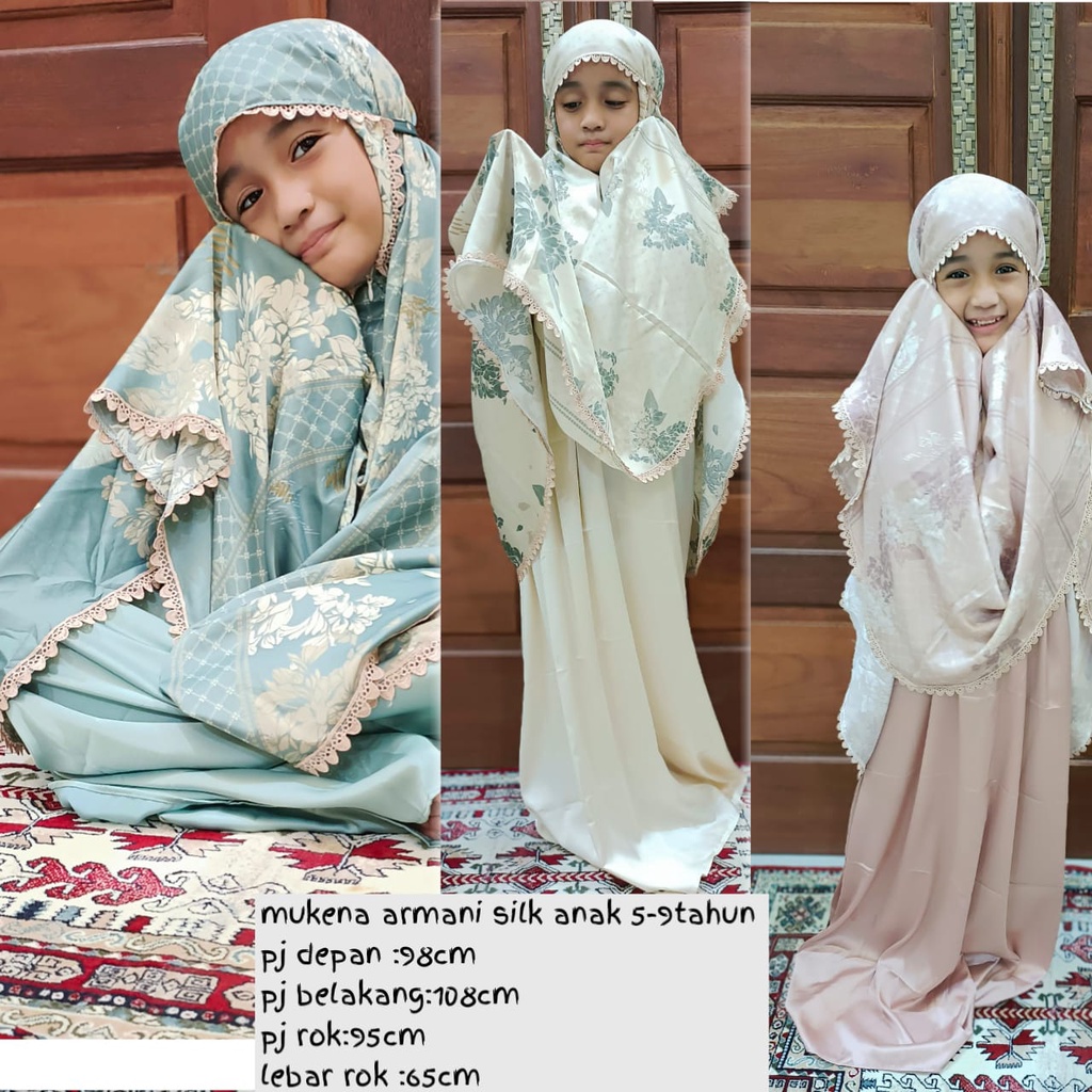 Mukena Armani Silk Anak Terbaru