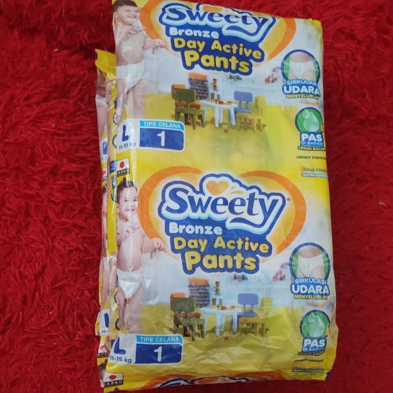popok sweety pampers sweety isi 6 renteng ukuran S M L