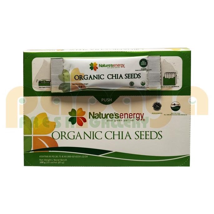 

```````] NATURE'S ENERGY ORGANIC CHIA SEEDS SACHET 100GR PACK