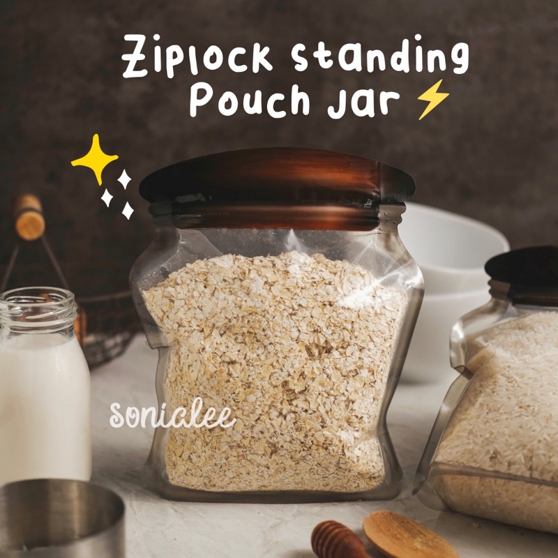 

Cookies Packing Kantong Kue Ziplock Mason Jar