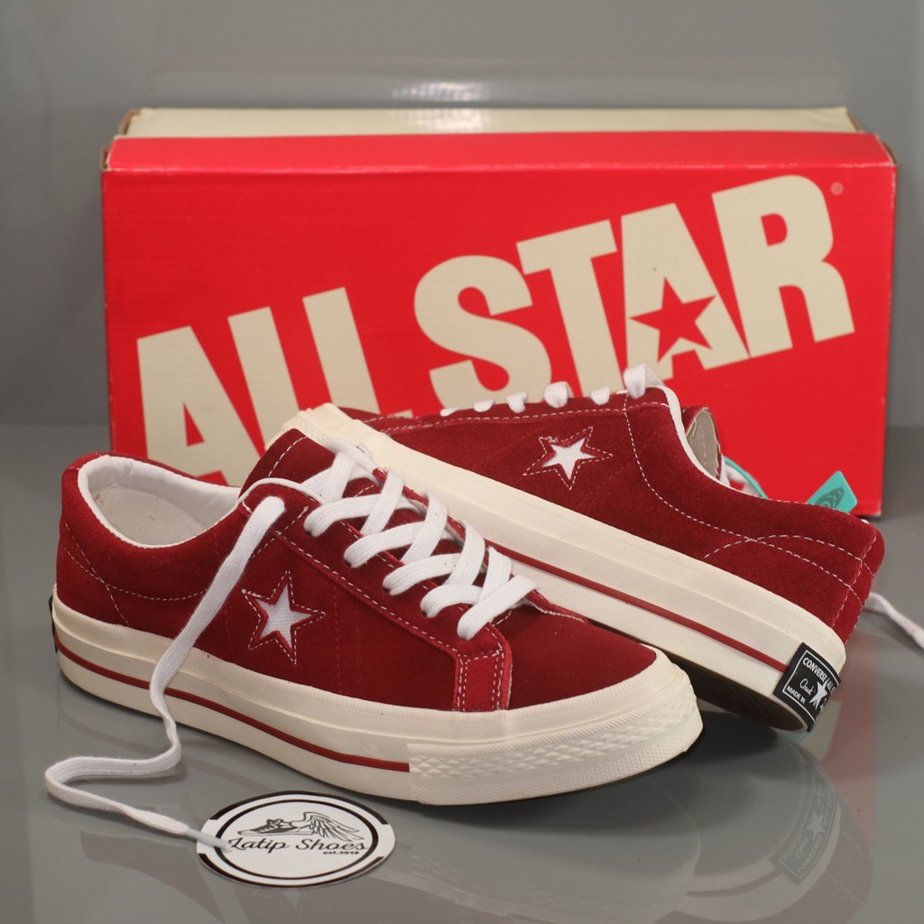 Sepatu Premium Import Converse One Star JVTG Red