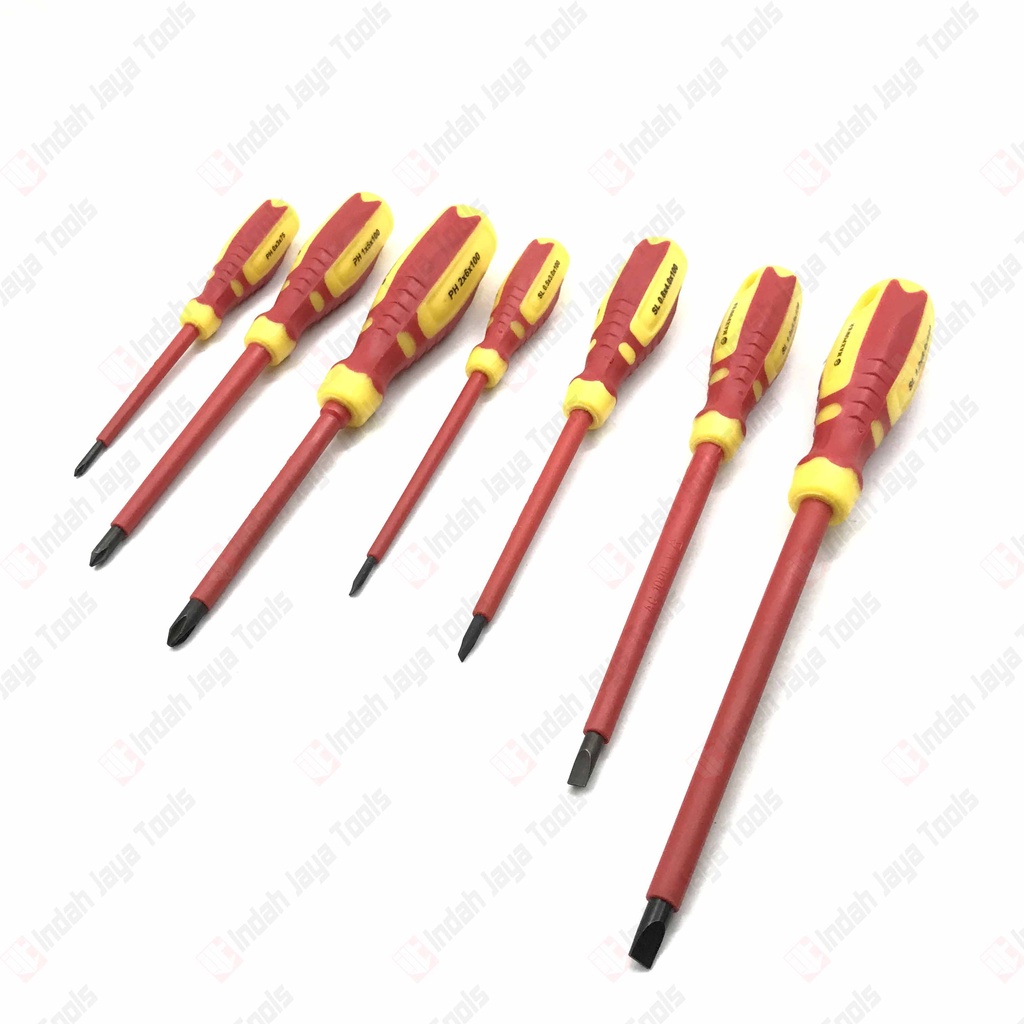 MAXPOWER Obeng Listrik Set 7 Pcs - Insulated Screwdriver Set
