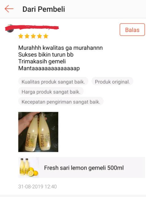 sari lemon gemeli 500ml