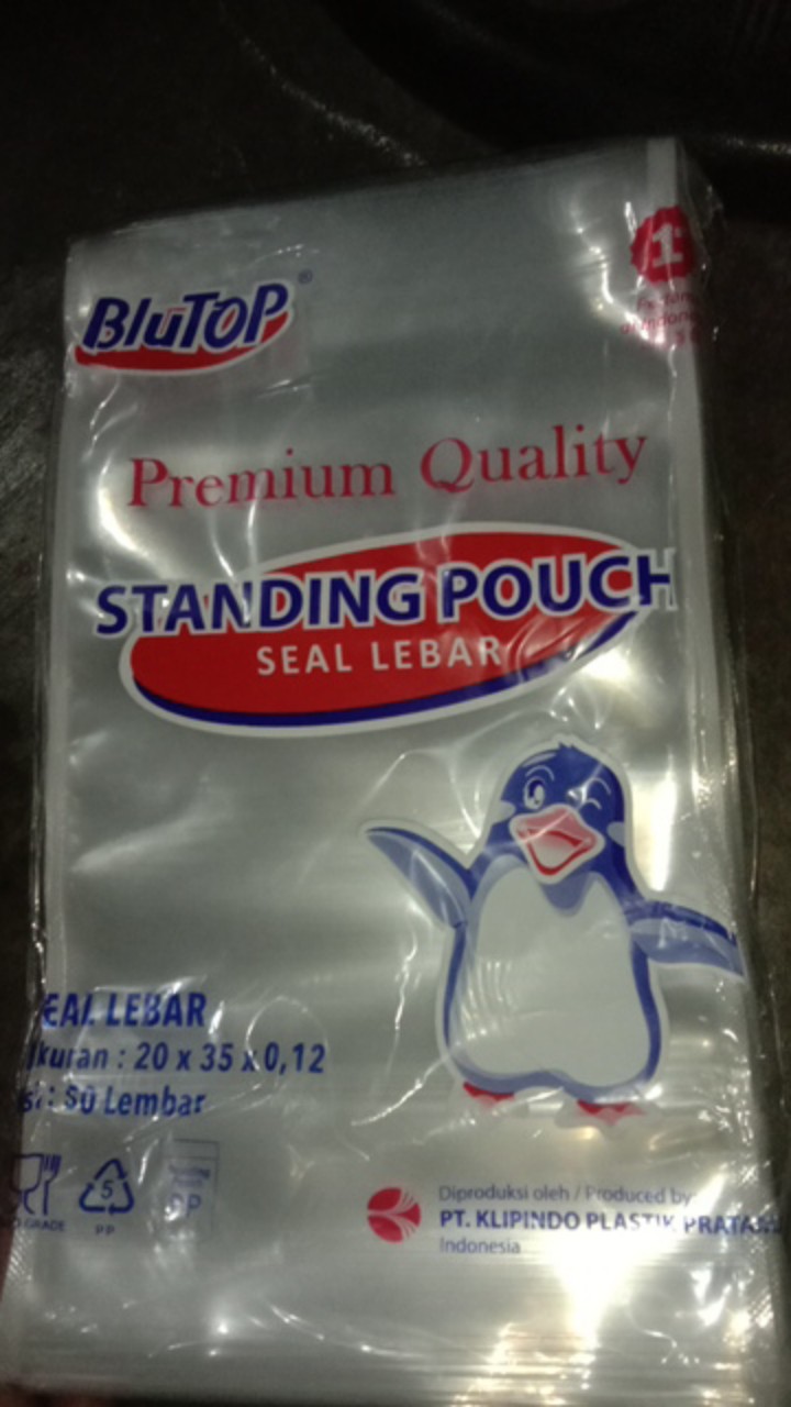 Plastik Klip Standing Pouch 20x35 / Kemasan Berdiri Seal Lebar Stp (isi 50 Pcs)