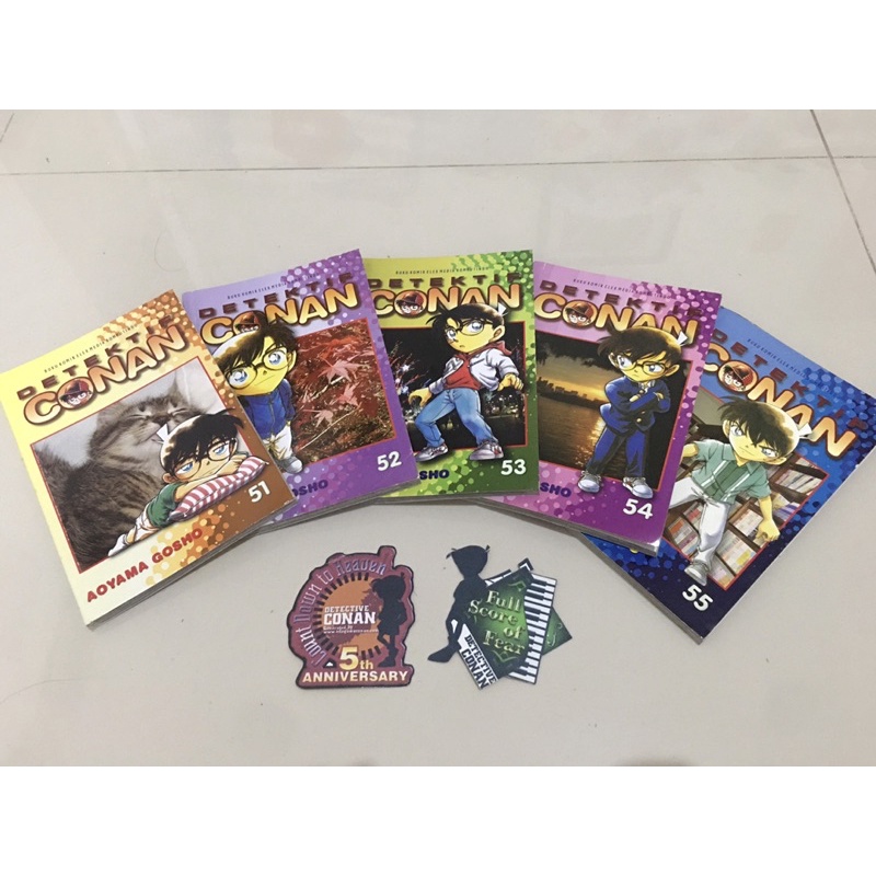 FREE GIFT] Vol. 51-55 Obral Komik Jepang (Manga) “Detektif Conan” Bahasa Indonesia (Bekas)